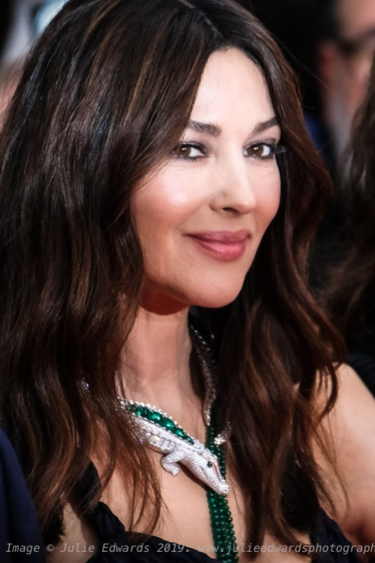 Monica Bellucci poses on the red carpet for The Best Years of a Life on Saturday 18 May 2019 at the 72nd Festival de Cannes, Palais des Festivals, Cannes. Pictured: Monica Bellucci. Picture by Julie Edwards/LFI/Avalon. All usages must be credited Julie Edwards/LFI/Avalon.